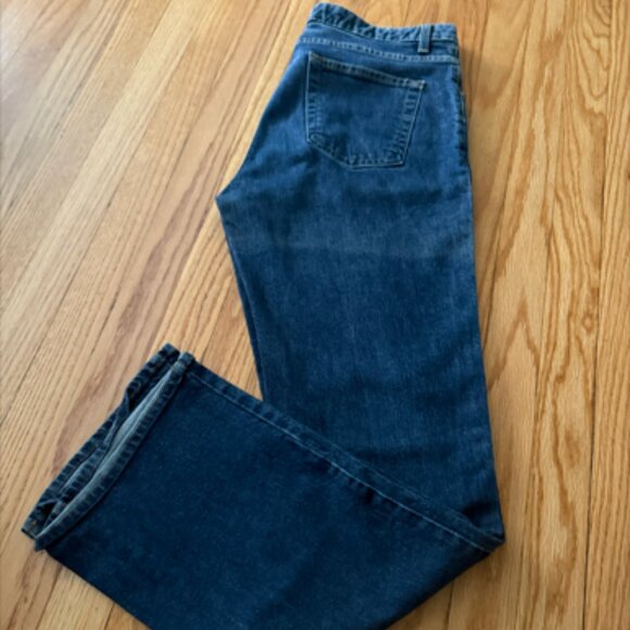 GAP dark denim jeans, stretch fabric, bootcut,  14 R - Picture 3 of 3